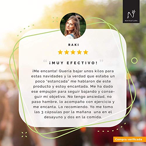 Garcinia Cambogia+L-Carnitina+Té verde, quemagrasas natural efectivo. La mejor fórmula Quemagrasas para adelgazar. Fórmula de máxima calidad con alta concentración de HCA 60%. 180 cápsulas.