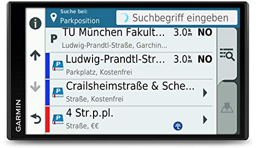 Garmin DriveSmart 61LMT-D - Navegador GPS por satélite con pantalla táctil de 6.95", actualizaciones de mapas de por vida para Reino Unido, Irlanda y Europa completa, tráfico digital y Wi-Fi, negro