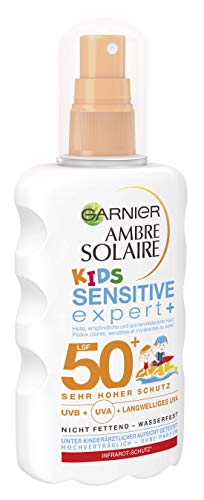 Garnier - Ambre solaire sensitive expert plus, proteccion solar para niños factor 50 plus, (1 x 200 ml)
