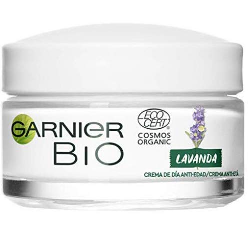 Garnier Bio - Cofre Antiedad con Crema Hidratante Antiedad con Aceite Esencial de Lavanda y Vitamina E Antioxidante 50 ml + Aceite Rostro Reafirmante con Lavanda 30 ml – 1 Unidad 400 gr