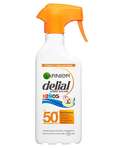 Garnier Delial Protector Solar en Spray para Niños, Alta Protección IP50+ - 300 ml