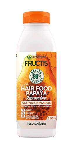 GARNIER Fructis Hair Food Acondicionador de Papaya Reparadora para Pelo Dañado - 350 ml