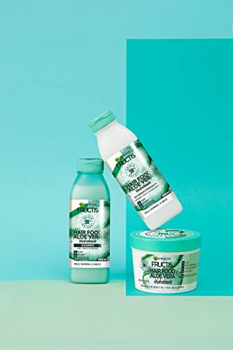 Garnier Fructis Hair Food Champú de Aloe Vera Hidratante para Pelo Normal, Negro - 350 ml