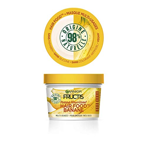 Garnier Fructis – Mascarilla para el pelo Food Banana 390 ml – Lote de 3 unidades