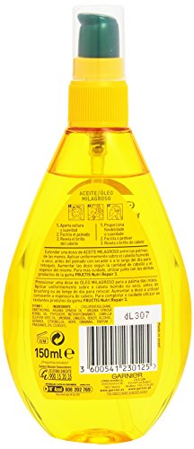 Garnier Fructis - Nutri Repair, Aceite Capilar Milagroso, para Todo tipo de Cabello - 150 ml