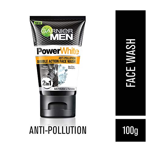 Garnier Men Power White Double Action Face Wash, 100gm