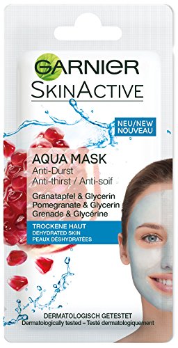 Garnier Skin Active Rescue Mask - Mascarilla Anti-Sequedad con Granada y Glicerina