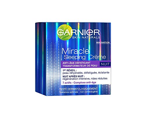 Garnier - SkinActive - Miracle antifatiga - Crema de albergue - Cuidado de la piel contra el envejecimiento noche antifatiga