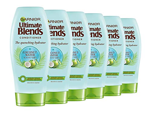 Garnier ultimate blends agua de coco Acondicionador de Cabello Seco, 360 ml, pack de 6