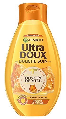 Garnier Ultra Doux - Gel de ducha hidratante y nutritivo - Oliva & Jabón negro - 250 ml - Lote de 3