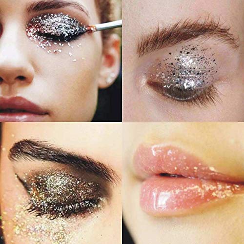GCOA Purpurinas Polvo, Chunky Glitter Flakes paillette para rostro maquillaje de ojos cabello body art -16 Cajas