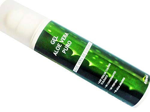 Gel Aloe Vera Puro de 200ml. 100% Aloe Vera de cultivo ecológico, 0% agua añadida, sin conservantes ni perfume