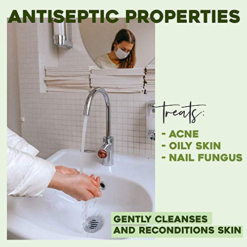 Gel desinfectante antibacteriano Jabón Ultra Hidratante Terapéutico con Aceite de Árbol de Té Purificante Anti hongos Anti Acné 500 ml - Gel de Baño - Gel de Ducha