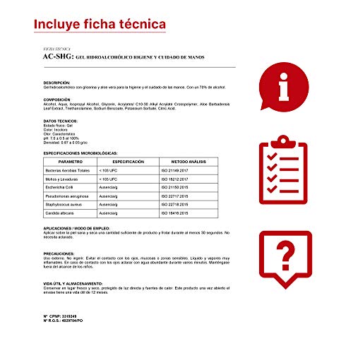 Gel hidroalcoholico manos 5 litros desinfectante de manos liquido antiseptico antibacteriano jabon antiséptico a base de alcohol ideal para dispensadores