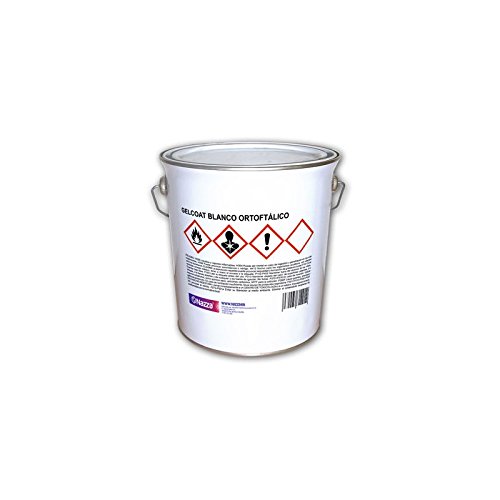 Gelcoat Ortoftálico Nazza | Color Blanco | Gran resistencia a rayos UV e hidrólisis | Para la realización de moldes y capas de terminación | 5 Kg.