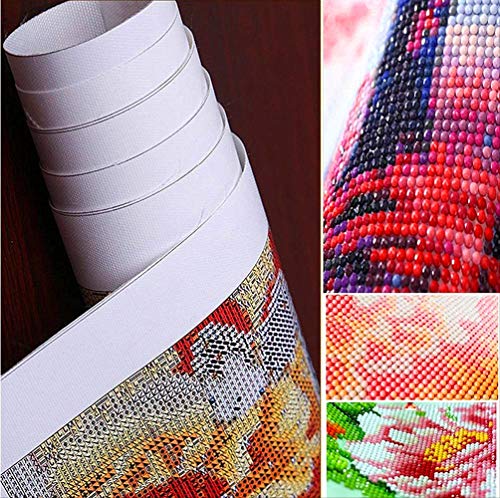 genmaimeima DIY 5D Diamond Painting by Number Kits, Castillo Hohenzollern Burg Crystal Rhinestone, para Decoración De La Pared del Hogar, Taladro Completo Día De San Valentín Presente 30X40Cm