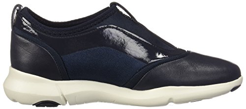 Geox D Nebula S Zapatillas de Deporte de Cuero para mujer-Navy-38