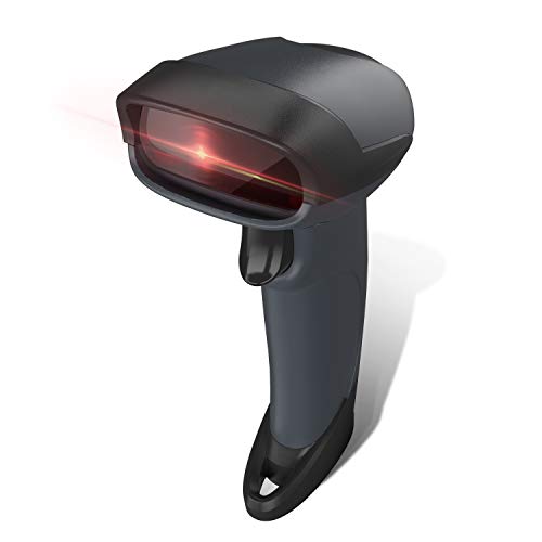 GHB Lector Codigo Barras Inalámbrico Escáner de Codigo de Barras 2000mAh Pistola Codigo de Barra con Receptor Inalambrico y Cable USB Compatible de Windows, Android, iOS