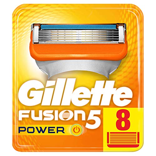 Gillette Fusion Power – Cuchillas de afeitar para hombres, 8 cuchillas de repuesto