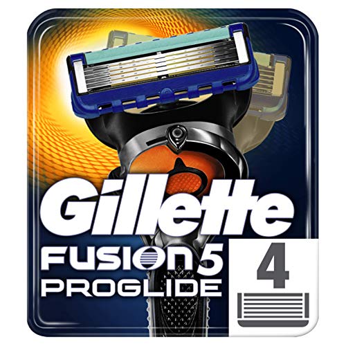 Gillette Fusion ProGlide Cuchillas de Recambio para Maquinilla de Afeitar - 4 Unidades