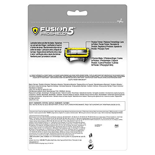 Gillette Fusion Proshield Flexball Cuchillas de Afeitar para Hombre - 11 unidades