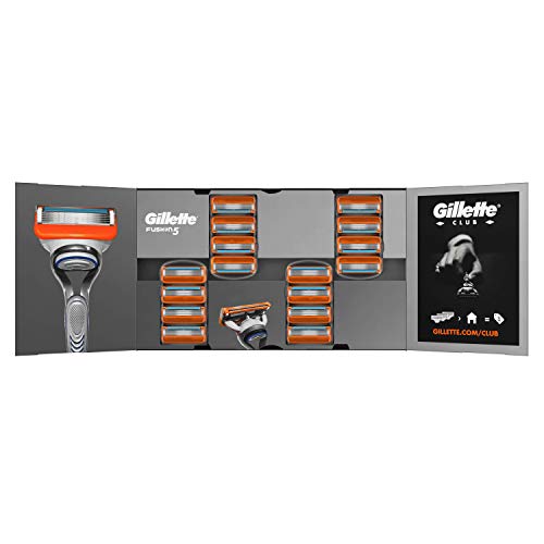Gillette Fusion5 Cuchillas de Afeitar, Paquete de 16 Cuchillas de Recambio