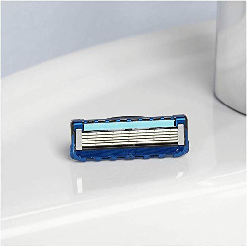 Gillette Fusion5 ProGlide Maquinilla de Afeitar Edición Limitada con Mango Cromado + 2 Cuchillas de Recambio + Soporte, Set de Regalo