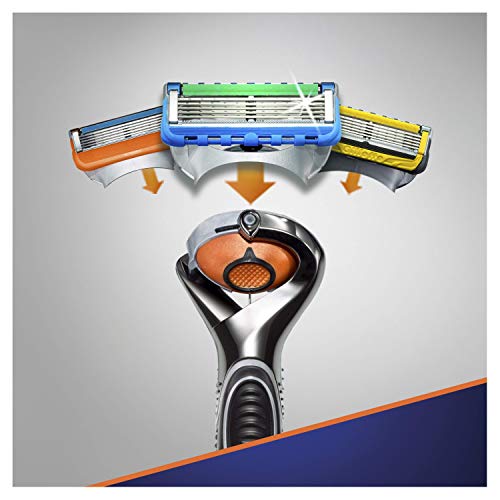 Gillette Fusion5 ProGlide - Maquinilla Power, con Tecnología FlexBall Que se Adapta a los Contornos