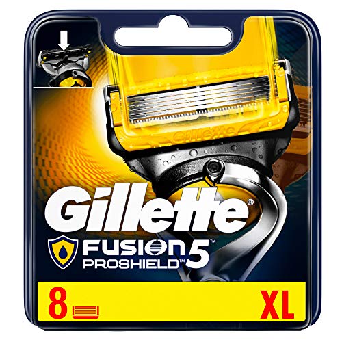 Gillette Fusion5 ProShield Recambio De Maquinilla De Afeitar, Paquete Apto Para El Buzón De Correos - 8 Recambios