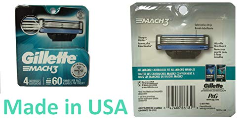 Gillette mach-3 Cartridge – Pack de 4