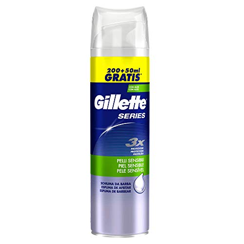 Gillette Series Sensitive Espuma de afeitado para hombre - 250 ml