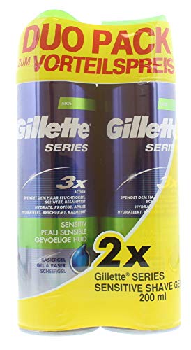 Gillette Series Shave Gel Piel Sensible, 400 ml