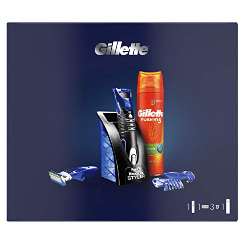 Gillette Styler Multiusos Set De Regalo Para Hombre y Gillette Fusion5 Ultra Sensitive Gel De Afeitado 200 ml