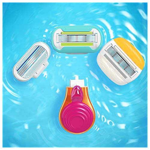 Gillette Venus Snap ComfortGlide Spa Breeze - Maquinilla de afeitar para mujer con almohadilla de gel móvil