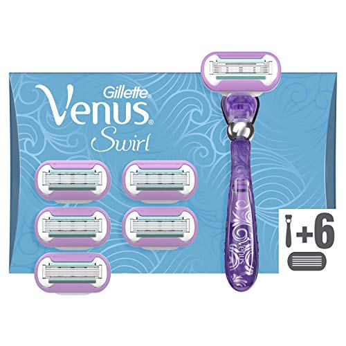 Gillette Venus Swirl Maquinilla de Afeitar Mujer + 5 Cuchillas de Recambio