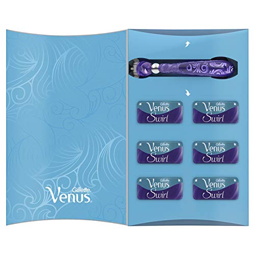 Gillette Venus Swirl Maquinilla de Afeitar Mujer + 5 Cuchillas de Recambio