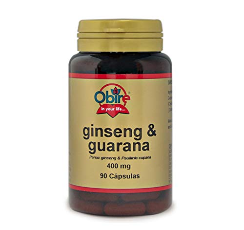 Ginseng & guarana 400 mg. 90 capsulas