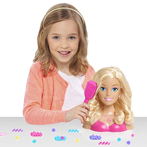 Giochi Preziosi- Barbie Busto Maquillaje-Peinados, Multicolor, Norme (BAR28000)