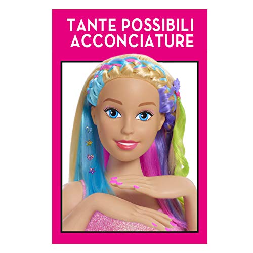 Giochi Preziosi Barbie-Rainbow Busto Deluxe, Multicolor (4)