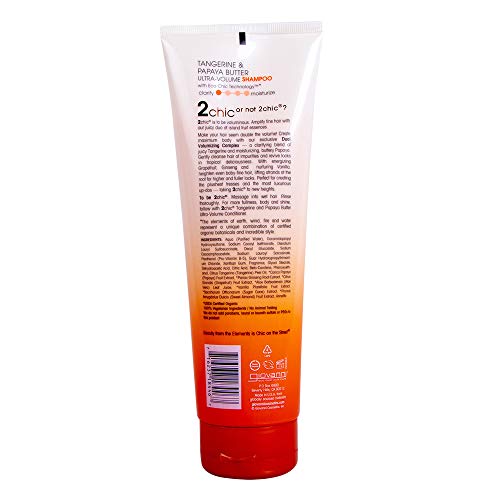 Giovanni Cosmetics 2chic Ultra-Volume Shampoo, Tangerine/Papaya Butter, 8.5 Ounce by Giovanni Cosmetics