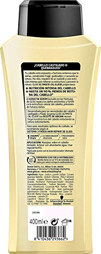 Gliss - Champú Ultimate Oil Elixir para Cabellos Quebradizos - 6 uds de 250ml - Schwarzkopf