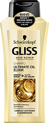 Gliss - Champú Ultimate Oil Elixir para Cabellos Quebradizos - 6 uds de 250ml - Schwarzkopf