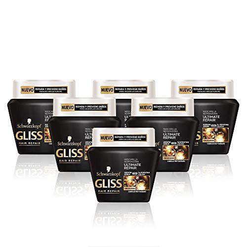 Gliss Mascarilla Ultimate Repair - Paquete de 6 x 300 ml - Total: 1800 ml