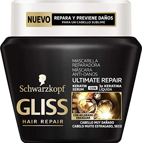 Gliss - Mascarilla Ultimate Repair para Cabellos Muy Dañados - 300ml - Schwarzkopf