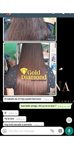 GOLD DIAMOND - Cirugia Capilar - Kit Ahorro de Alisado Brasileño - Hidrata, restaura el cabello a base de Keratina, Ampollas, Vitaminas y Extractos naturales - Resultado profesional en casa