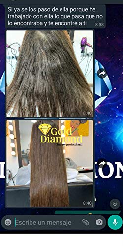 GOLD DIAMOND - Cirugia Capilar - Kit Ahorro de Alisado Brasileño - Hidrata, restaura el cabello a base de Keratina, Ampollas, Vitaminas y Extractos naturales - Resultado profesional en casa