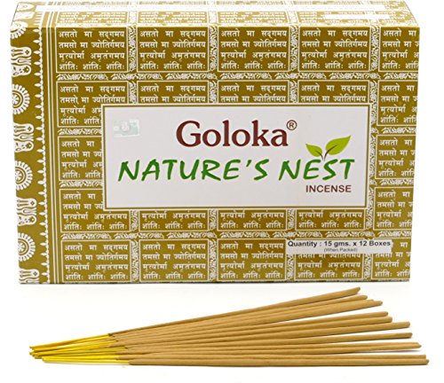 Goloka Nature's Nest Masala Incense Sticks 15gms x 12 Packs by Goloka