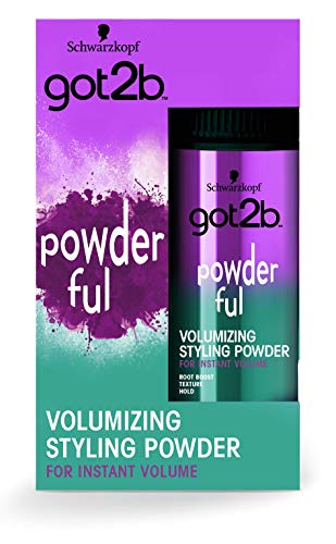 Got2b - Powder'ful - Polvos para levantar la raíz del pelo - 2 unidades de 20gr - Schwarzkopf