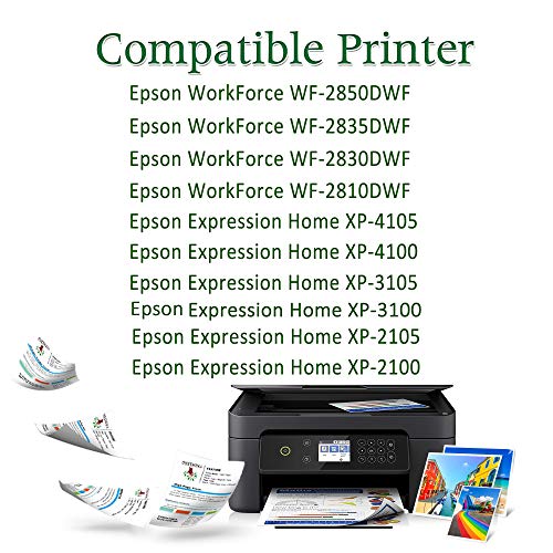 GREENSKY Cartucho de Tinta Compatible para Epson 603 603XL para Epson Expression Home XP-2100 XP-2105 XP-4105 XP-4100 XP-3105 XP-3100 Workforce WF-2850DWF WF-2835DWF WF-2830DWF WF-2810DWF