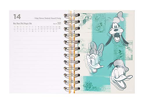 Grupo Erik - Agenda anual 2021 Mickey Films, Día página (11,4x16 cm)
